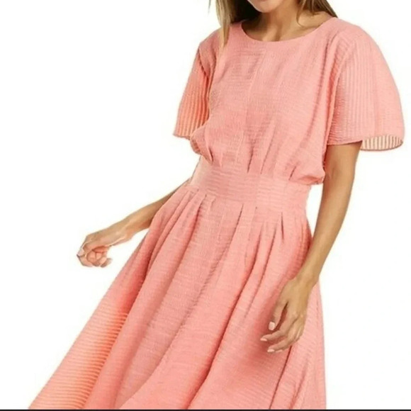 NWT!! Club Monaco - Swing Dress - Coral - Size 12 - Picture 2 of 10